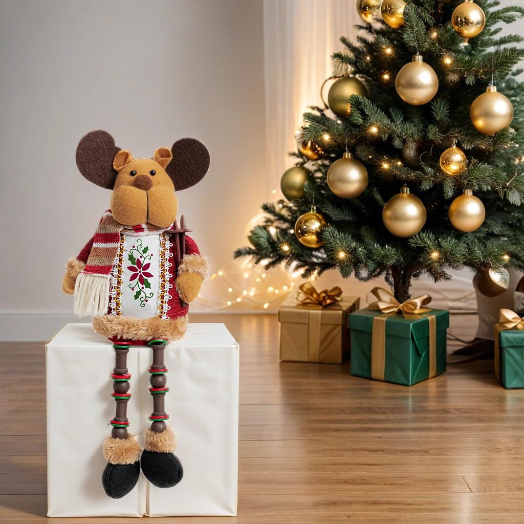 

Рождественские украшения, куклы, рождественские фигурки, рождественские подарки, старик, снеговик, лось One Size