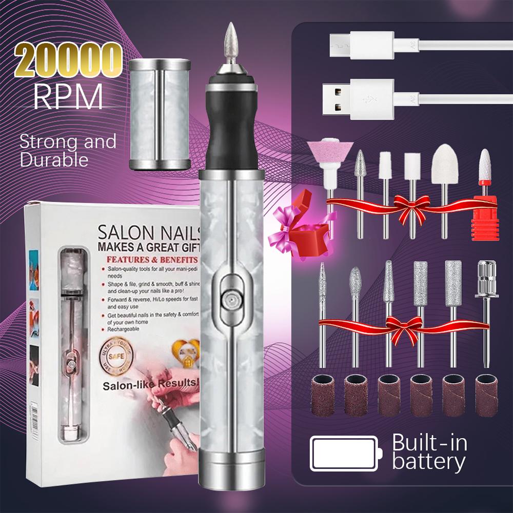 

LINMANDA Электрическая машинка для маникюра и педикюра Профессиональный набор для полировки ногтей Efile Гелевые ногти Акриловые ногти Маникюр Педикюр Полировочный набор