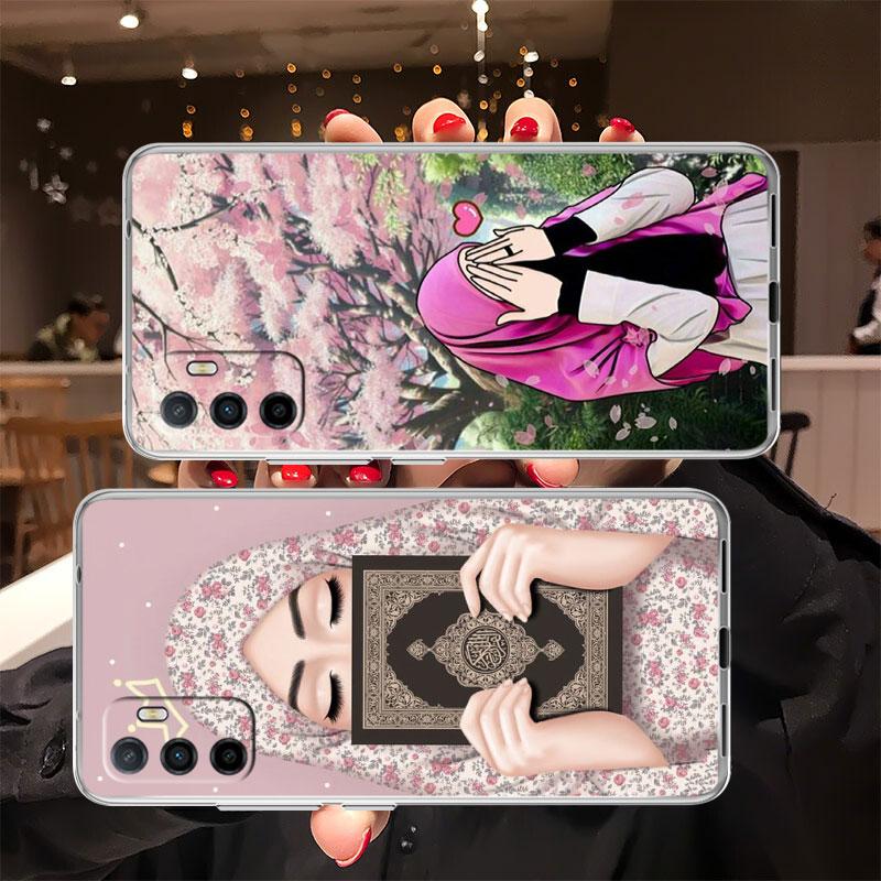 Islamic Muslim Girls Hijab Phone Case for Motorola Moto G40 G04 G05 One Ace Action  Fusion + Plus Hyper Macro Vision Zoom