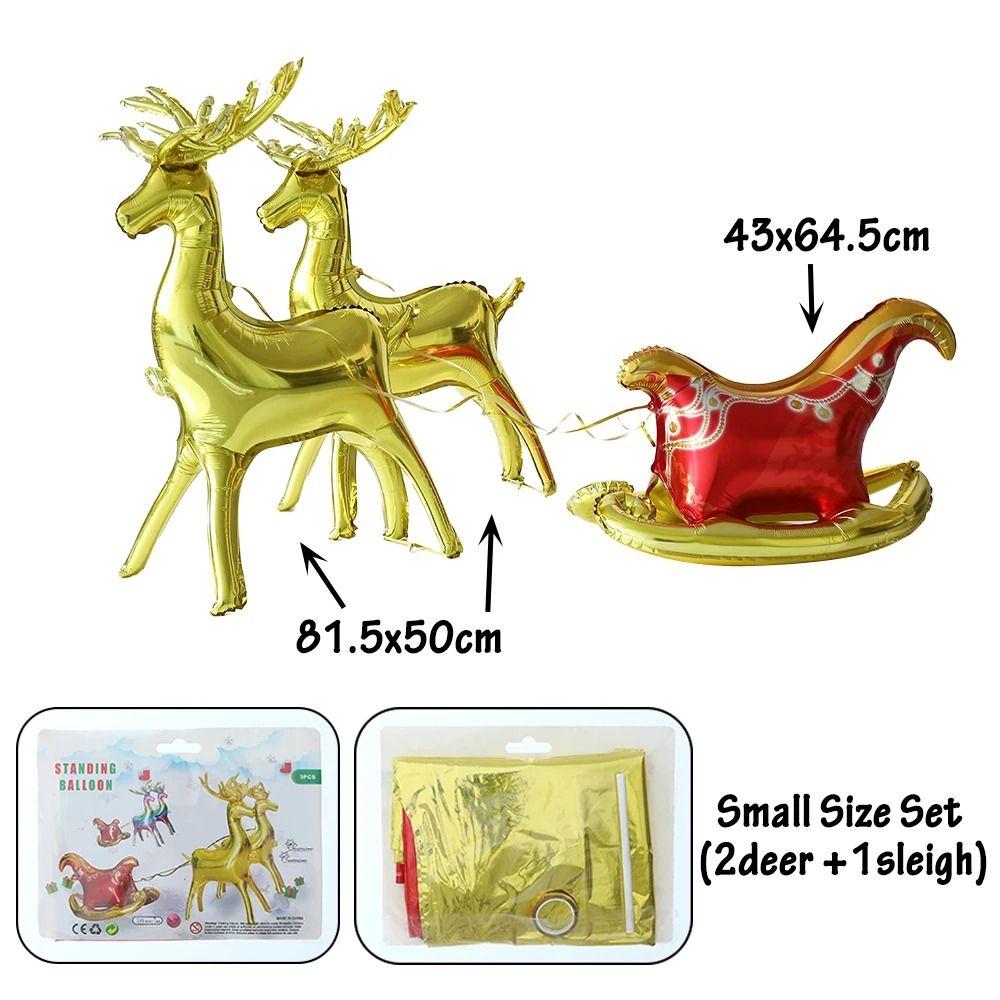 4D Cute Foil Balloons Xmas Party Ornaments Balloons  Home New Year Party Supply