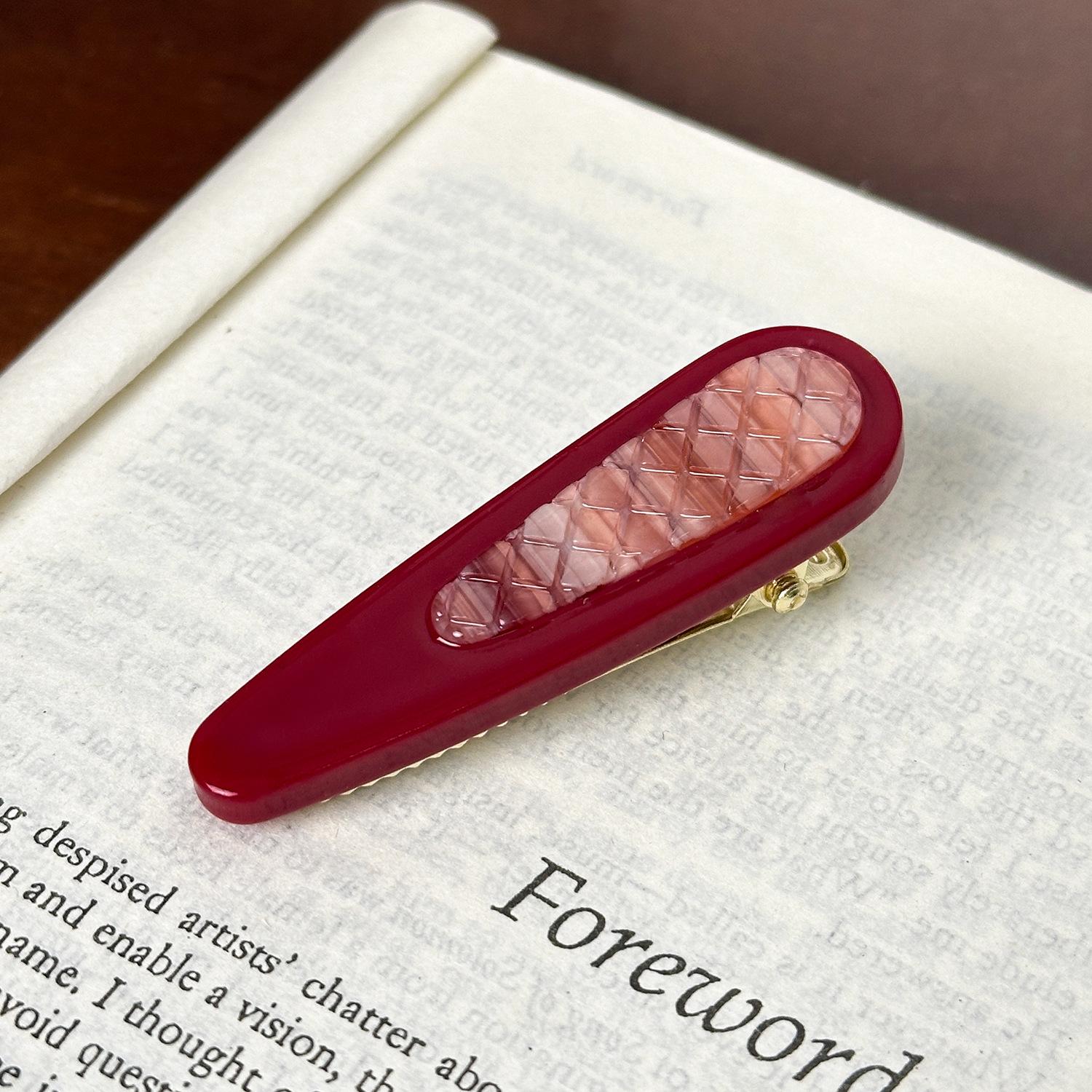 

64cm Fashionable Duckbill Hair Clip For Women Offering Sweet And Cute Style For Wear Daily Red6.4cm