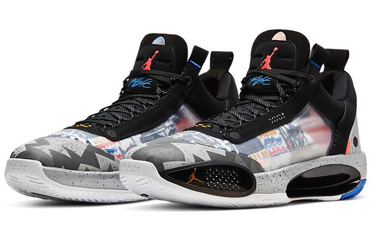 Air Jordan XXXIV Low Print 'Schwarz' CZ7745-008