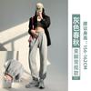 Grey Sweatpants Women's Spring and Autumn Models New Loose Harlan Radish Casual Small Nine-point Corset Sweatpants