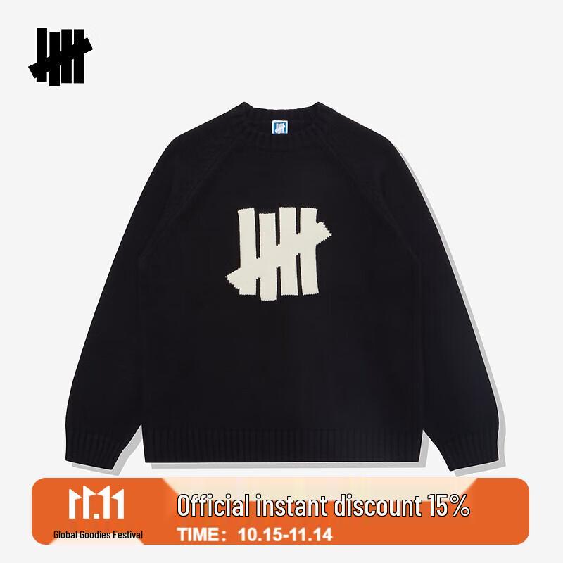 

UNDEFEATED Logo Campus Style Unisex Sweater 2XL