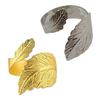 Leaf Napkin Rings Reusable Metal Napkin Holders Vintage Leaf Shaped Napkin Rings for Holiday