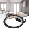 Space Aluminum Hair Dryer Holder Black Hair Dryer Hanger Bathroom Makeup Room Salon