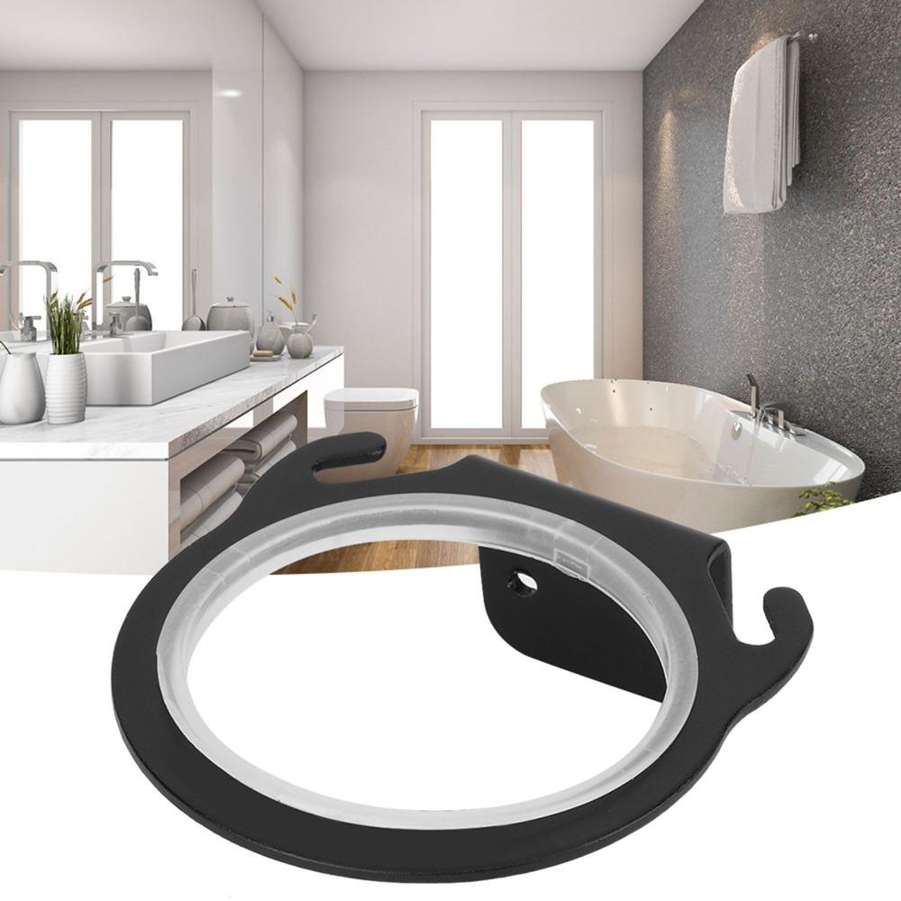 Black Hair Dryer Holder Wall Mounted Hair Dryer Hanger Cord Storage Hair Dryer Rack Home Storage