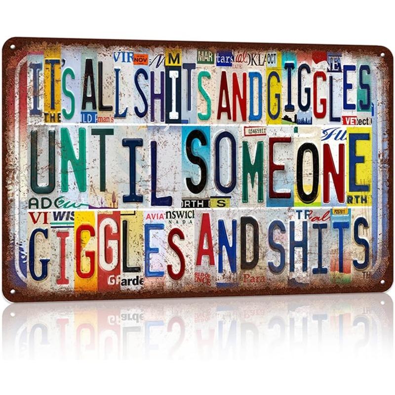 "Live" Word Metal Sign, Retro Wall Art Decor