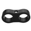 8pcs AN8 16MM Braided Hose Separator Clamp Fitting Adapter Bracket Black