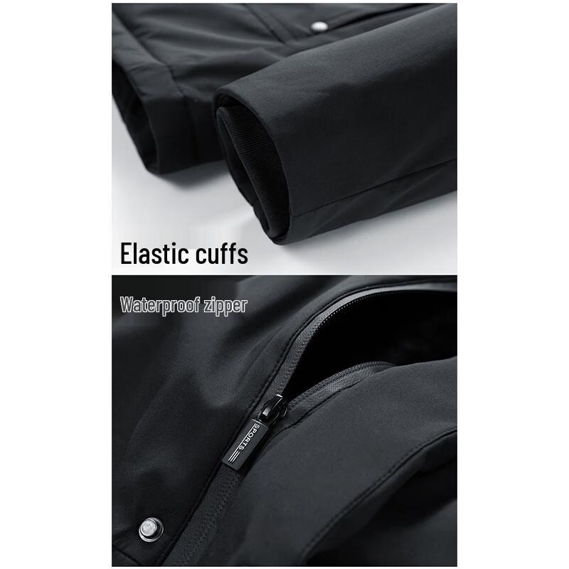 Romon Men's Warm Hooded Padded Jacket