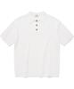 Crochet Polo Half Knit Ivory