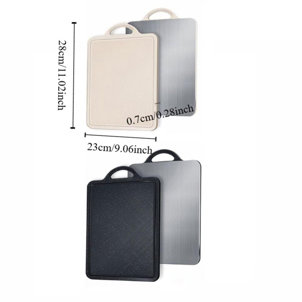 Anti-mold Chopping Block 304 Stainless Steel and PP Chopping Board Double-sided Cutting Board  Beef