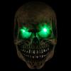 Halloween Mask, Latex Headgear with Movable Mouth, Skull, Glowing Mask for Bar Parties and Dances COS Role Play