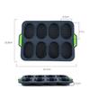 Oval 8-Grid Non-Stick Silicone Cake Mold for Home Baking