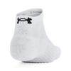 Under Armour Moisture Wicking Quick Dry Comfortable Sports Socks 3 Pairs Unisex Socks White 1386312-100