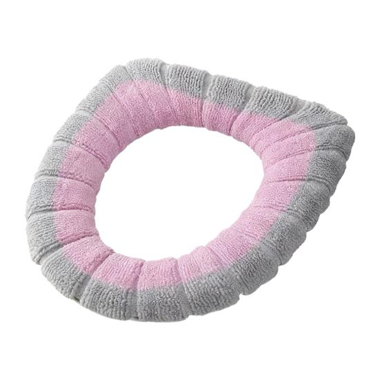 1/4Pcs Toilet Seat Covers Stretchable Thick Soft Padded Toilet Seat Warmer Cushion with Handle