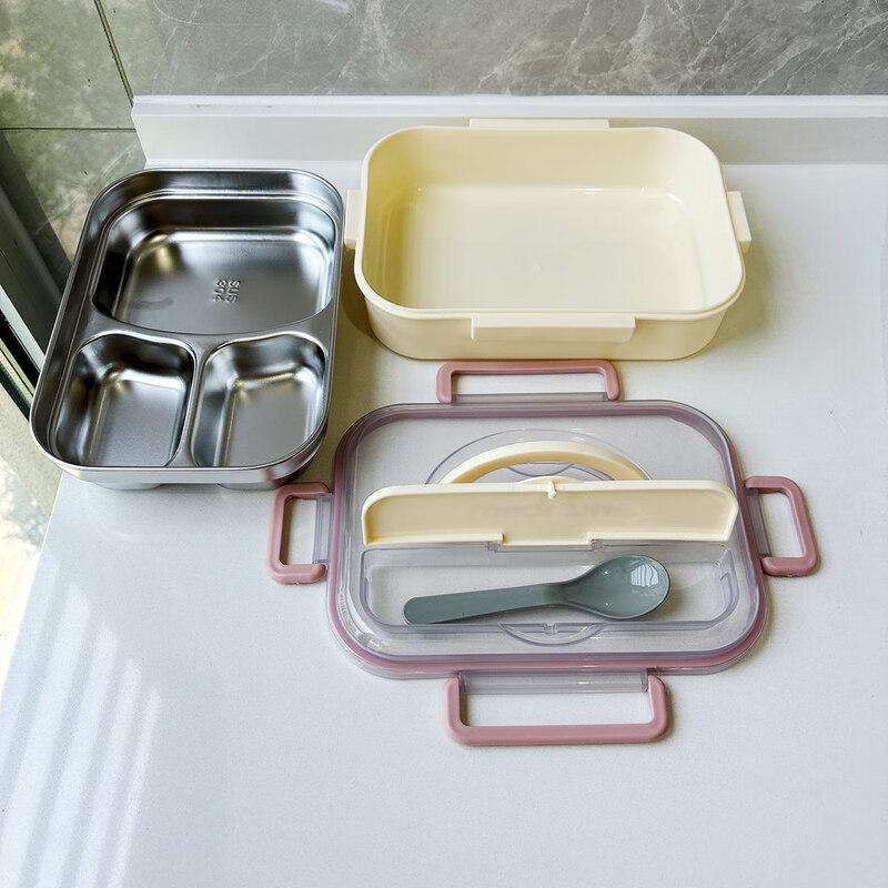 ZISIZ 304 Edelstahl Segmentierte Bento Lunchbox