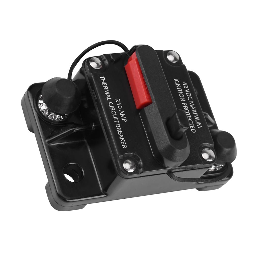 DC12V42V Bilstereo Ljud Inline Strömbrytare Manuell Återställning(250A)