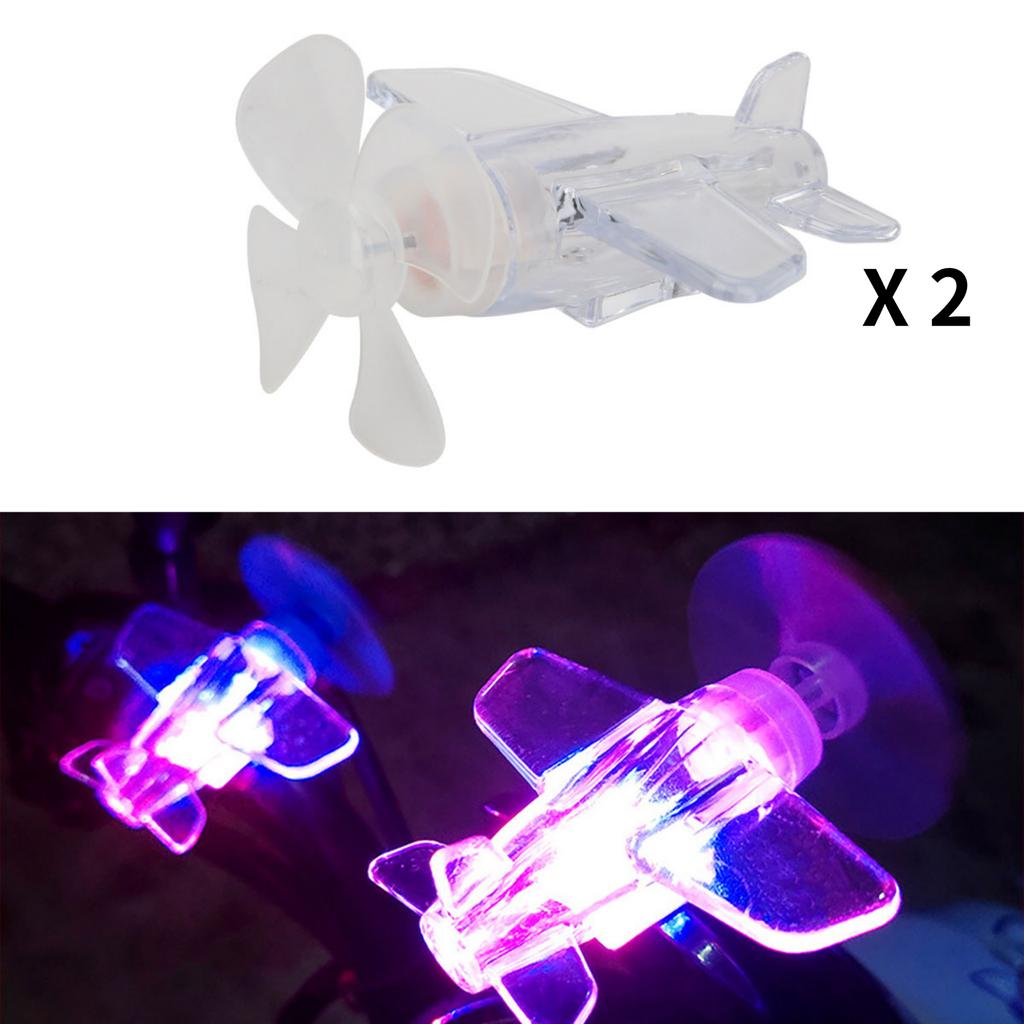 Neues Windkraft-LED-Licht, sicherer Fahralarm-Effekt, Autodekoration, Ornament mit spurlos klebendem kleinem Flugzeug