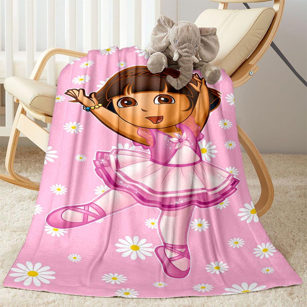Dora Explorer Blanket Comfortable Suitable for Office Chair Seaside Bed for All Seasons Modern Suitable for Gifting Relatives and Friends