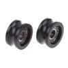 1 Adet R5*16*8.5Mm U Şeklinde Rulman Makarası 695 Rulman Hareketli Makara Kauçuk Makara Sessiz Esneklik Makara Kasnağı