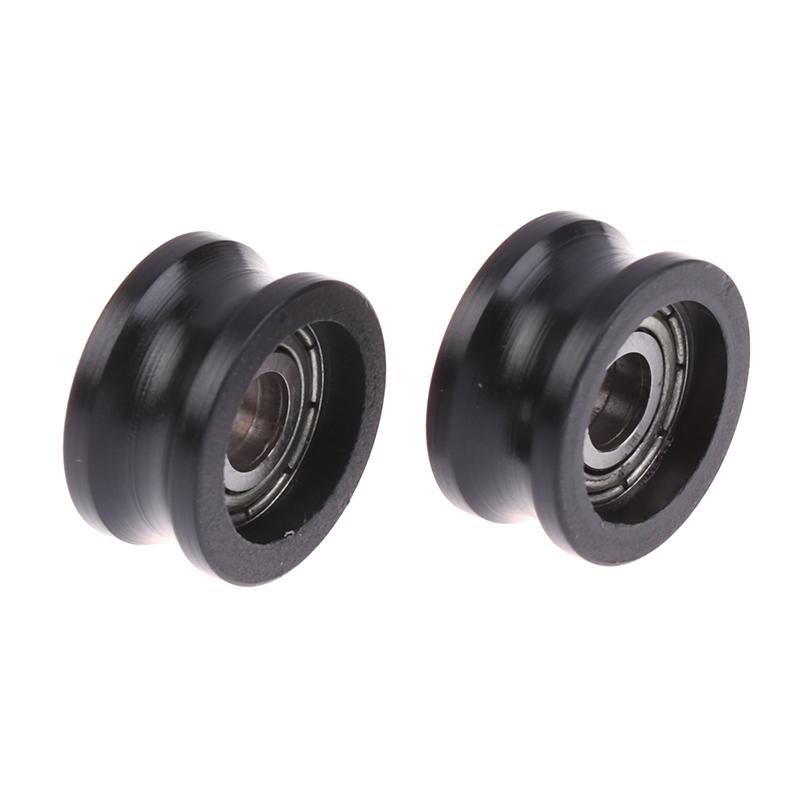 1 Adet R5*16*8.5Mm U Şeklinde Rulman Makarası 695 Rulman Hareketli Makara Kauçuk Makara Sessiz Esneklik Makara Kasnağı