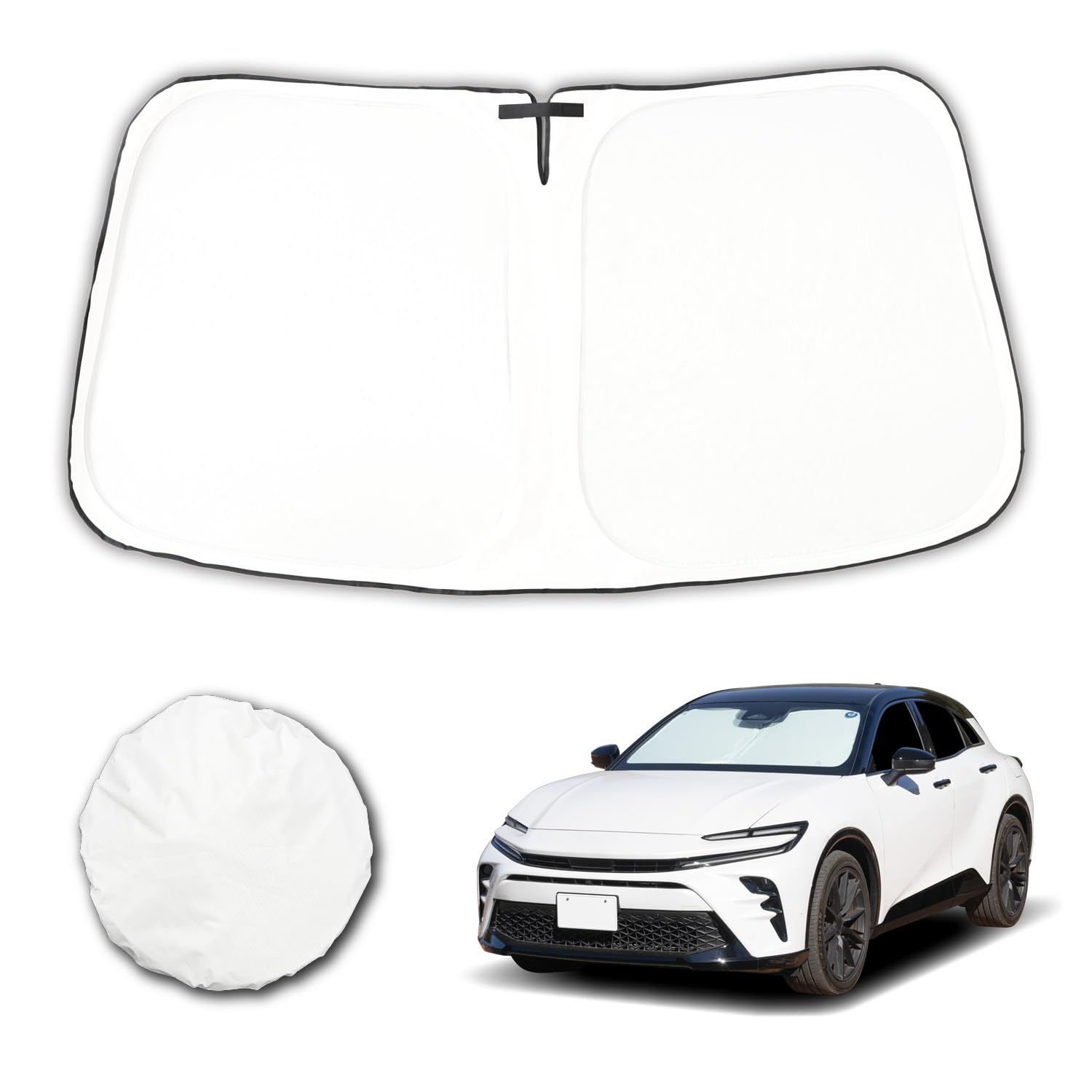 

SEIWA High for Toyota Crown Sport Crossover and Estate Made with Radicool radiant cooling sunshade IMP441 for the Easy Provides over UV over light and белый