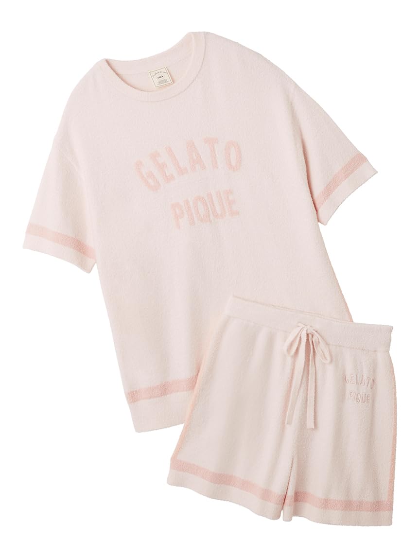 

Gelato Pique Smooth Trim Short Sleeve Pullover and Shorts Set Pink (PWNT254112) Women s розовый