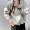 2025 Autumn Women's Retro Knit Cardigan - Buttoned, Loose-Fit Sweater