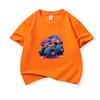 Graffiti Sport Utility Vehicle Graphic Tee Kids 100 Cotton Crew Neck T Shirt Short Sleeve Breathable Tops For Boy Girl Children