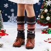 1Pair Soft Fabric Versatile Delicate Touch Good Elasticity Christmas Socks Fashionable Acrylic Activities