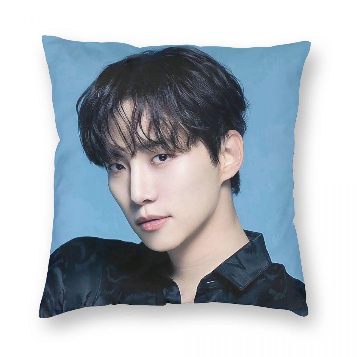 Kpop Lee Junho Korea Square Pillowcase Pillow Cover Cushion Decor Comfort Throw Pillow for Home Sofa 12x12Inch