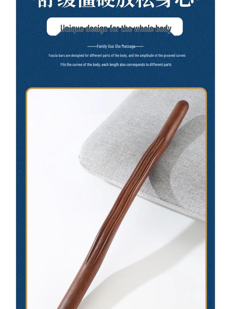 Santalová masážní tyčinka: Univerzální škrábka na záda a meridiánová tyč