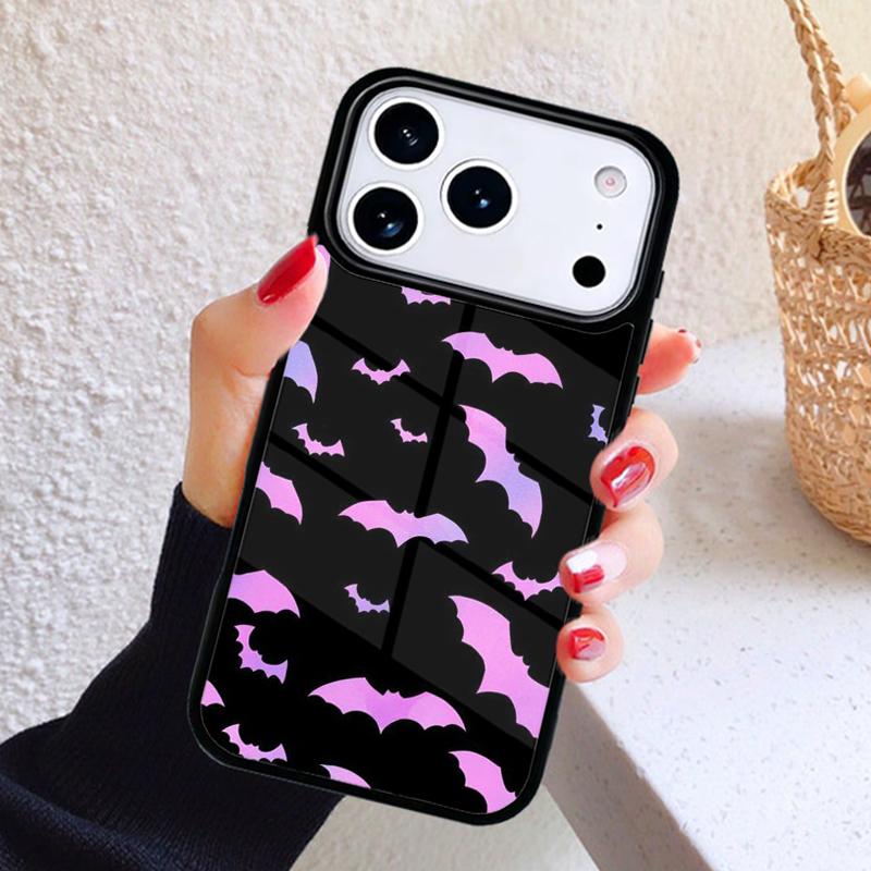 Vampire Bats Full Moon Halloween Phone Case For iPhone 17 Air 16 15 14 13 12 11 Pro Max Plus