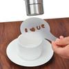 8pcs/set Coffee Molds Barista Art Stencils Cappuccino Latte Decorating Tools Fancy  Printing Model Cake
