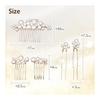 [Herbeluemily] Hair Accessories Set - Pearl Hair Pins for Weddings, Parties, and Formal Occasions (5-Piece Set, Clear x Gold, HM-0128-R10-CGD)
