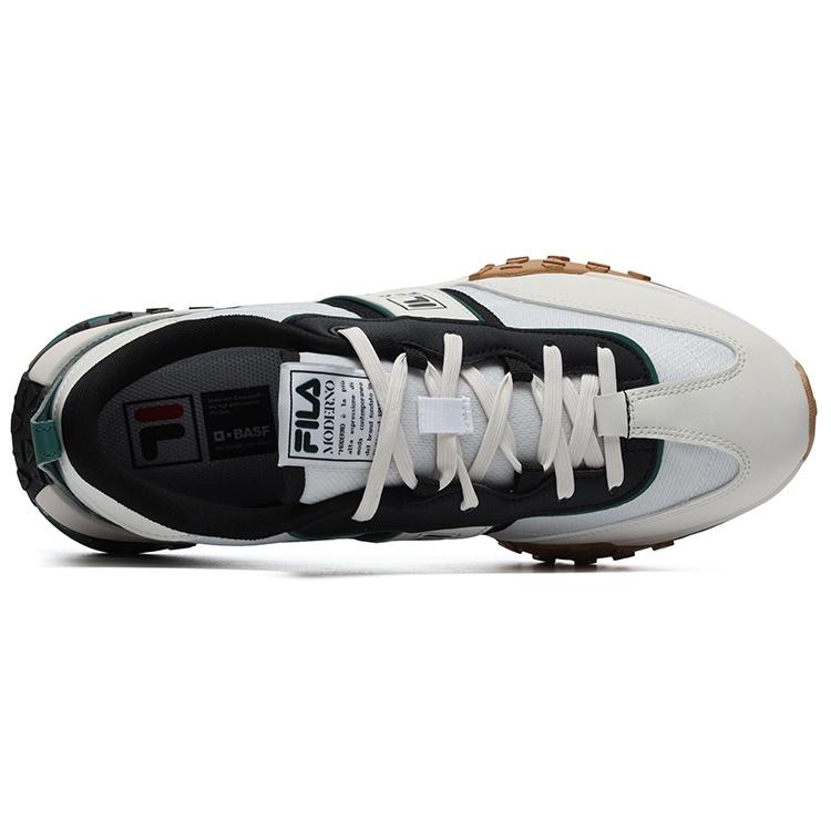 Fila Brick Textile, Leather Low Top Casual Shoes Men's White Black F12M231125FWA