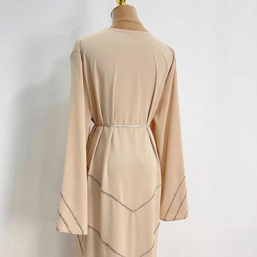 Loriya LR540 Beaded Dress - Spring/Summer Party Solid Color Robe