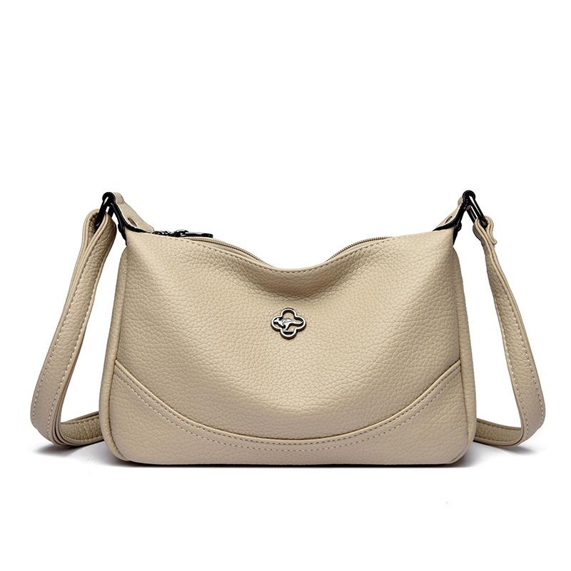 

Модная и элегантная сумка кроссбоди для женщин большой вместимости, одноплечевая сумка для женщин среднего возраста абрикосовый