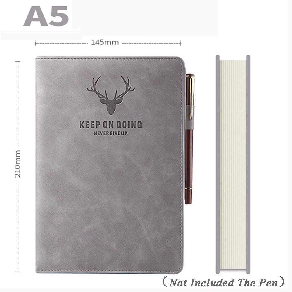 Thick College Office School A5 Journal Notebook Diary Notebook Leather Schedule Book 2021 Notepad
