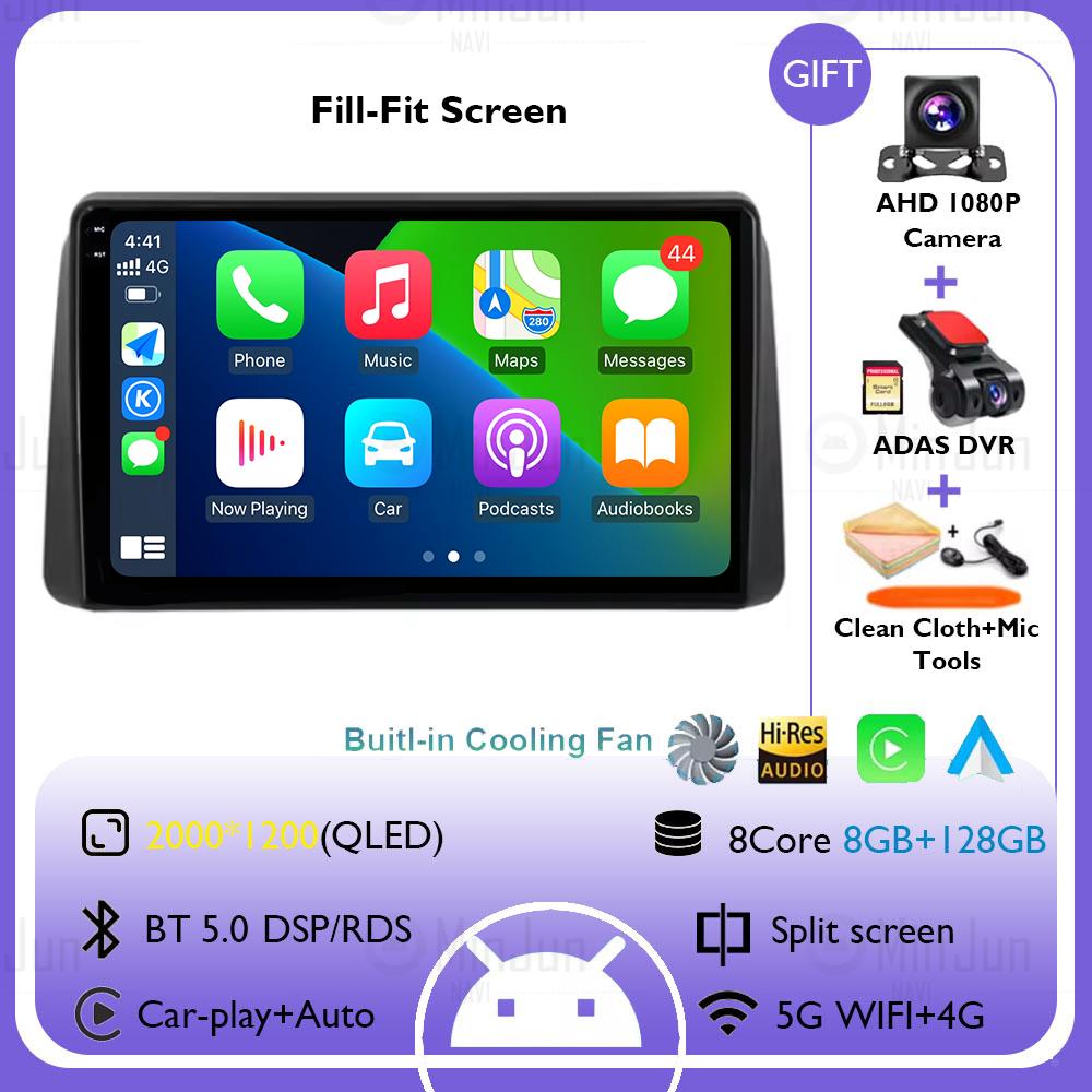 For Chrysler 2011 - 2015 Grand Voyager 5 Car Radio Android 14 Multimedia  Wireless Carplay Auto Stereo QLED Touch Screen