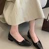 Fashion Hot Selling 2025 New Fashion High Heels Women Square Toe Pumps Elegant Low Heel Footwear Shallow Comfort Women Shoes Tacones