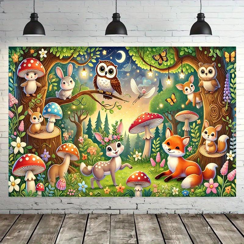 One unique forest animal-themed banner suitable for home decoration and family use.