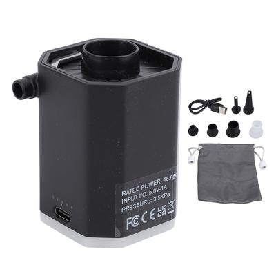 Mini Air Pump Rechargeable Portable 3.5kPa Inflator Deflator Pumps with Camping Light for Pool Toys Camping Mat