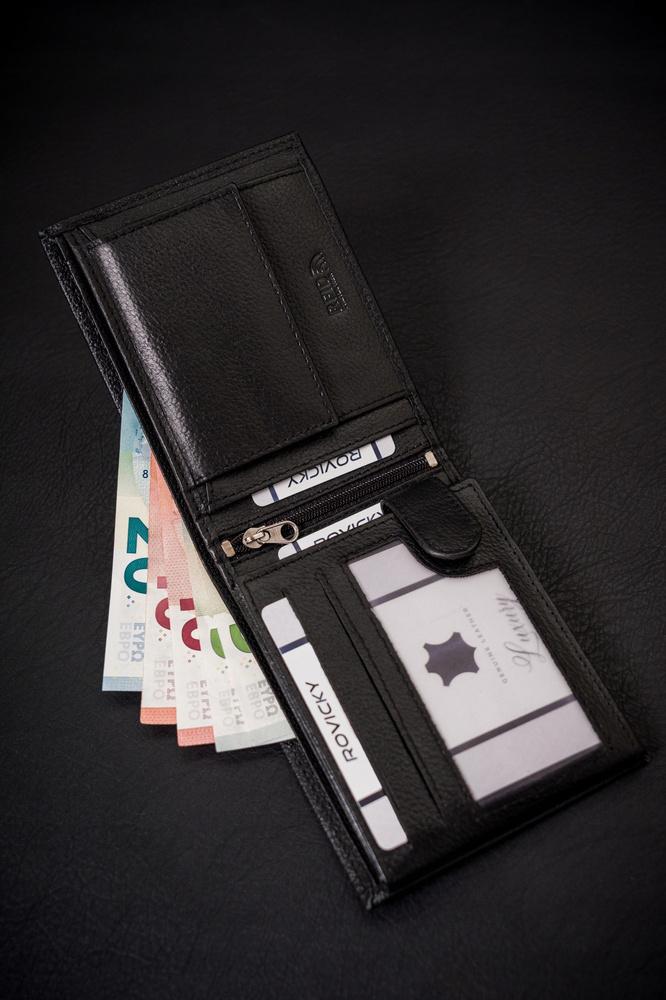 Large Men's Leather Wallet with RFID System - 4U Cavaldi