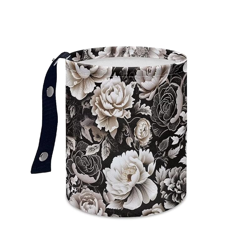 Daisy Cute Collapsible Portable Trash Can for Car Front Seat, Back Seat, Floor, Headrest Rubbish Bin