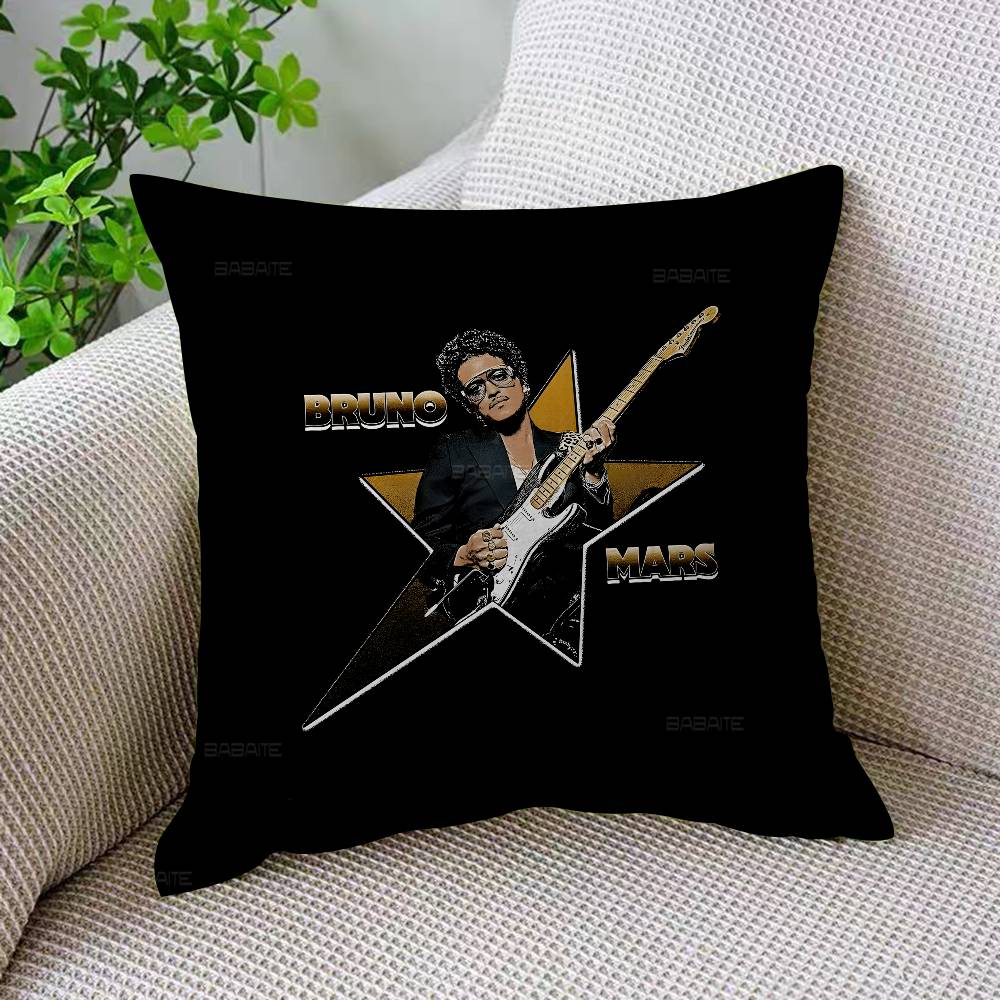 Miyan Bbruno Mars Kissenbezüge Cartoon Sofa Dekorative Heim Doppelseitiger Druck Kurzer Plüsch Niedlicher Kissenbezug