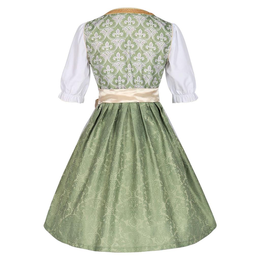 Women's Vintage Oktoberfest Dress with Lace for Party Stage Performance