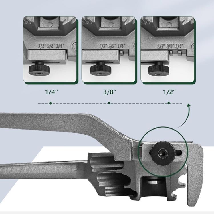 Professionelle Rohrbiegezange 1/4" 3/8" 1/2'' 5/16" 3-in-1 Rohrbieger 180°