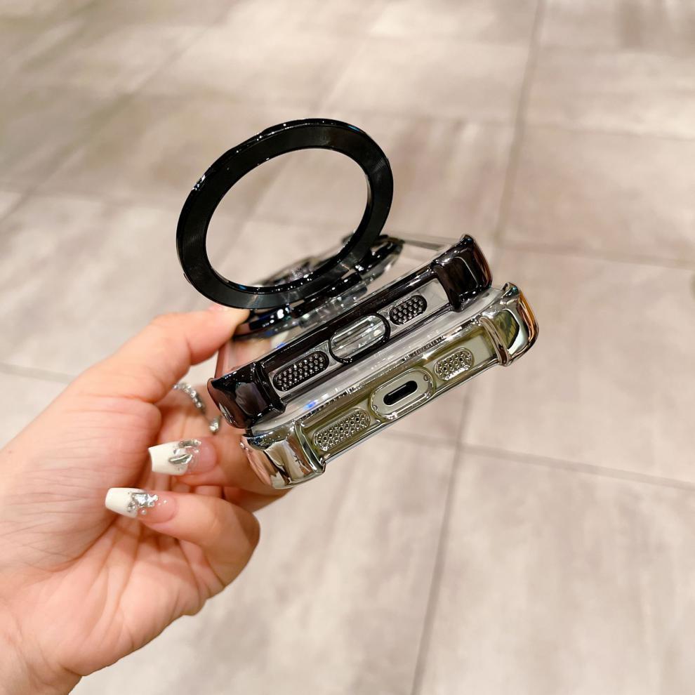 Magnetic Electroplated Transparent Protective Case for iPhone 17/16/15/14 Pro Max